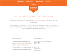 Tablet Screenshot of emarketing-immobilier.com